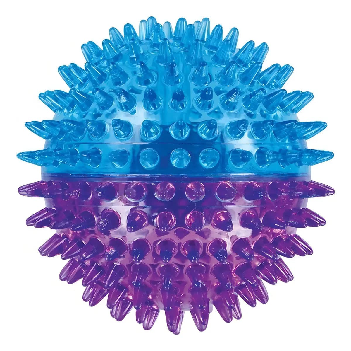 Bolinha Interativa Jambo Pet Azul Roxa Com Apito Para Cães Médios e Grandes